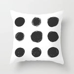 Black White Decorative Cushion Cover