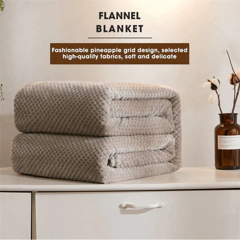 Soft Plaid Fleece Blanket