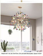 Modern Colorful Agate Chandelier