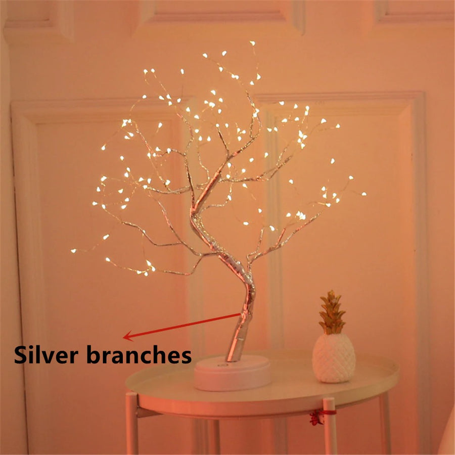 LED Artificial Wire Tree Lamp