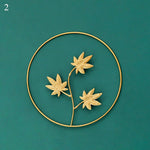 Golden Metal Ring Wall Ornament