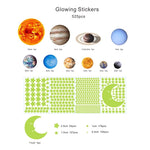 Luminous Solar System Wall Stickers