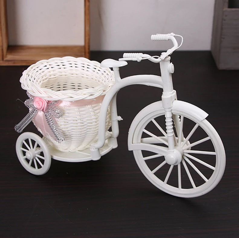 Creative White Bicycle Plant/Flower Pot