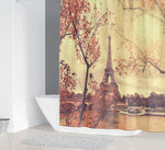 Paris Landscape Printed Shower Curtain Set