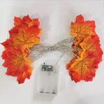 LED Artificial Autumn Leaves String Lights