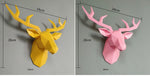 3D Deer Head Sculpture Wall Decoration