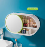 Punch-Free Bathroom Mirror Cabinet