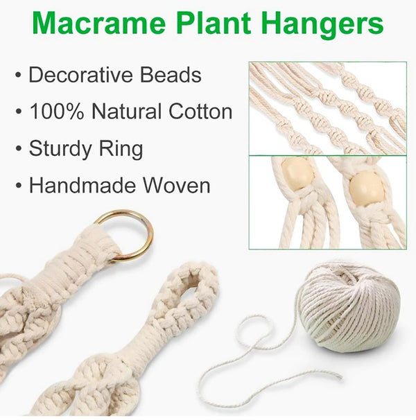 Handcrafted Macrame Hanging Plant Holder