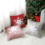 Snowflake Velvet Sofa Pillowcase