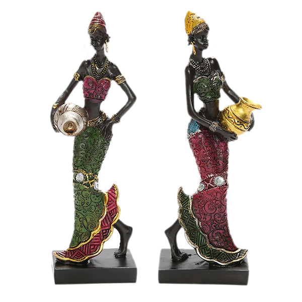African Tribal Lady Figurine