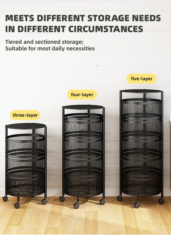 Kitchen Storage Rack with Wheels
