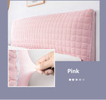 European Quilted Plush Headboard Cover