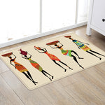 African Style Pattern Non-Slip Floor Mat