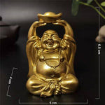 Gold Laughing Buddha Figurine