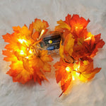 LED Artificial Autumn Leaves String Lights