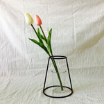 Minimalist Abstract Line Iron Flower Vase