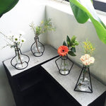 Minimalist Abstract Line Iron Flower Vase