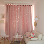 Double Pink Princess Shade Curtains