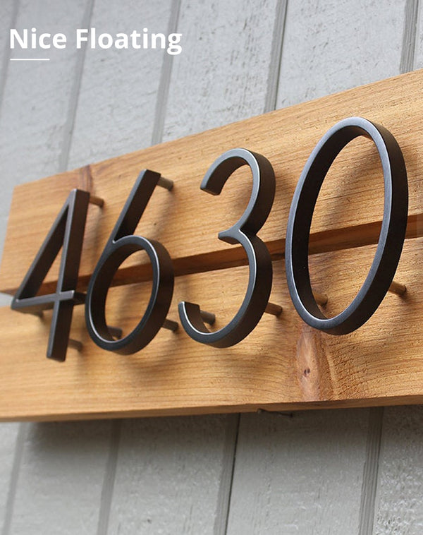 Black Coating House Number and Letters