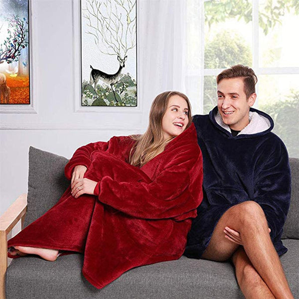 Hooded Soft Flannel Comfy Sleepwear