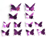 Butterfly Mirror Three-Dimensional Wall Decals