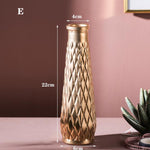 Golden Glass European Vase Home Decor