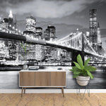 Beautiful Manhattan Night View Mural Wallpaper