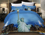 NYC Statue of Liberty Printed Bedding Set
