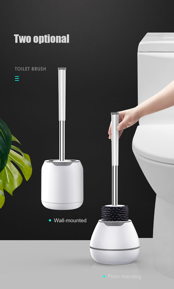 Wall Mounted/Standing Silicone Toilet Brush