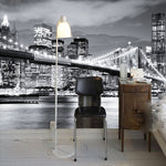 Beautiful Manhattan Night View Mural Wallpaper