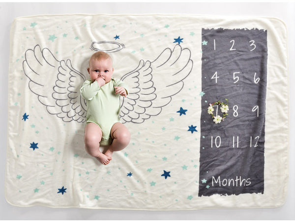 Monthly Milestones Baby Blanket Photography Props