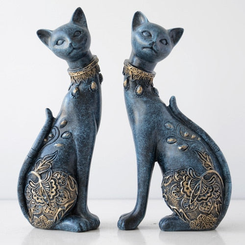 European Resin Cat Figurine