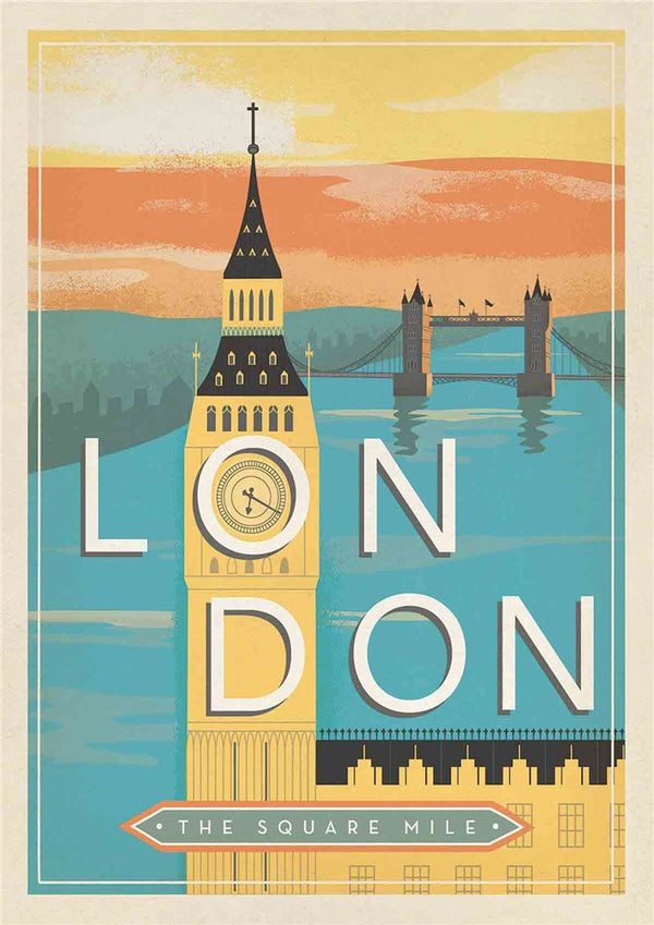 London England Vintage Poster