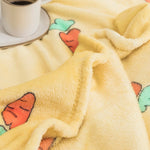 Radish Yellow Soft Flannel Blanket