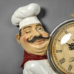 Vintage Italian Chef Wall Clock