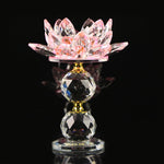 Lotus Crystal Candle Holder