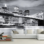 Beautiful Manhattan Night View Mural Wallpaper