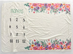 Monthly Milestones Baby Blanket Photography Props