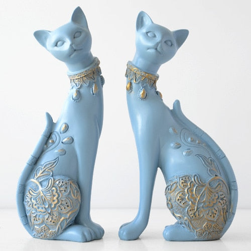 European Resin Cat Figurine
