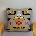 Mexican National Style Geometric Pillow Cover