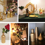 Golden Glass European Vase Home Decor