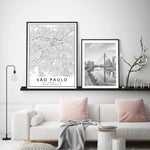 Black and White Brazil Wall Art Canvas