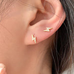 Trendy Lightning Stud Earrings