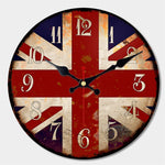 Vintage Style London England Wooden Wall Clock