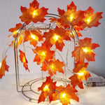 LED Artificial Autumn Leaves String Lights