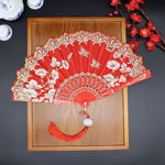 Spanish Dance Flower Folding Fan