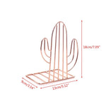 Creative Cactus Shaped Metal Bookshelf