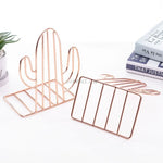 Creative Cactus Shaped Metal Bookshelf