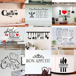 English Quote Decorative Kitchen Wall Decals