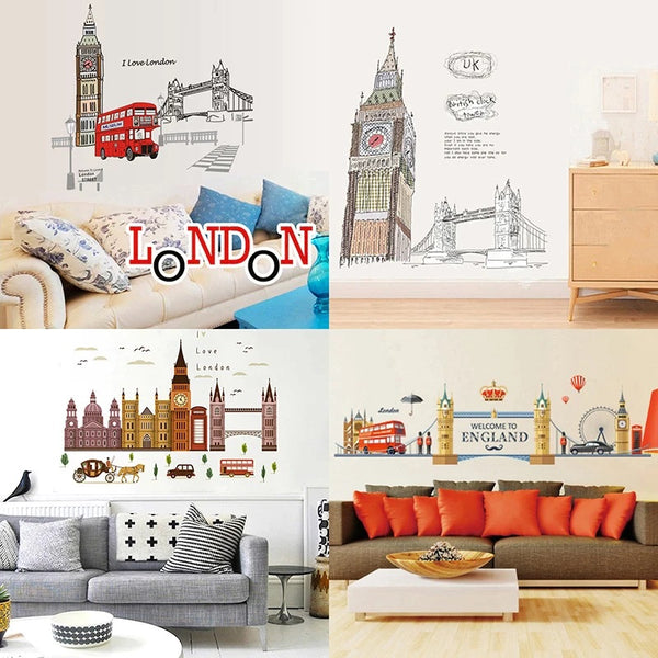 London City Silhouette Wall Decals